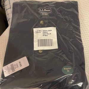 Men's Carefree Unshrinkable Tee, Traditional Fit, Long-Sleeve Henley/Navy Blue.